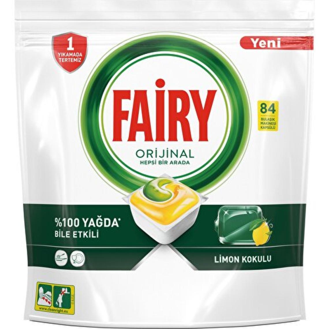 Fairy Hepsi Bir Arada Limon Bulaşık Makinesi Tableti 84'lü