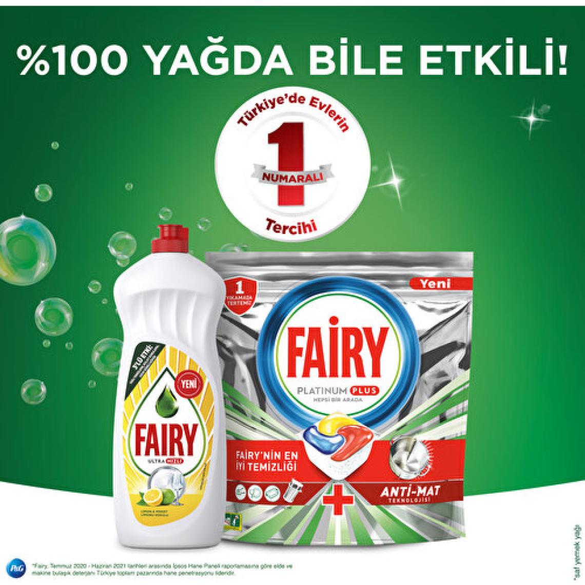 Fairy Hepsi Bir Arada Limon Bulaşık Makinesi Tableti 84'lü