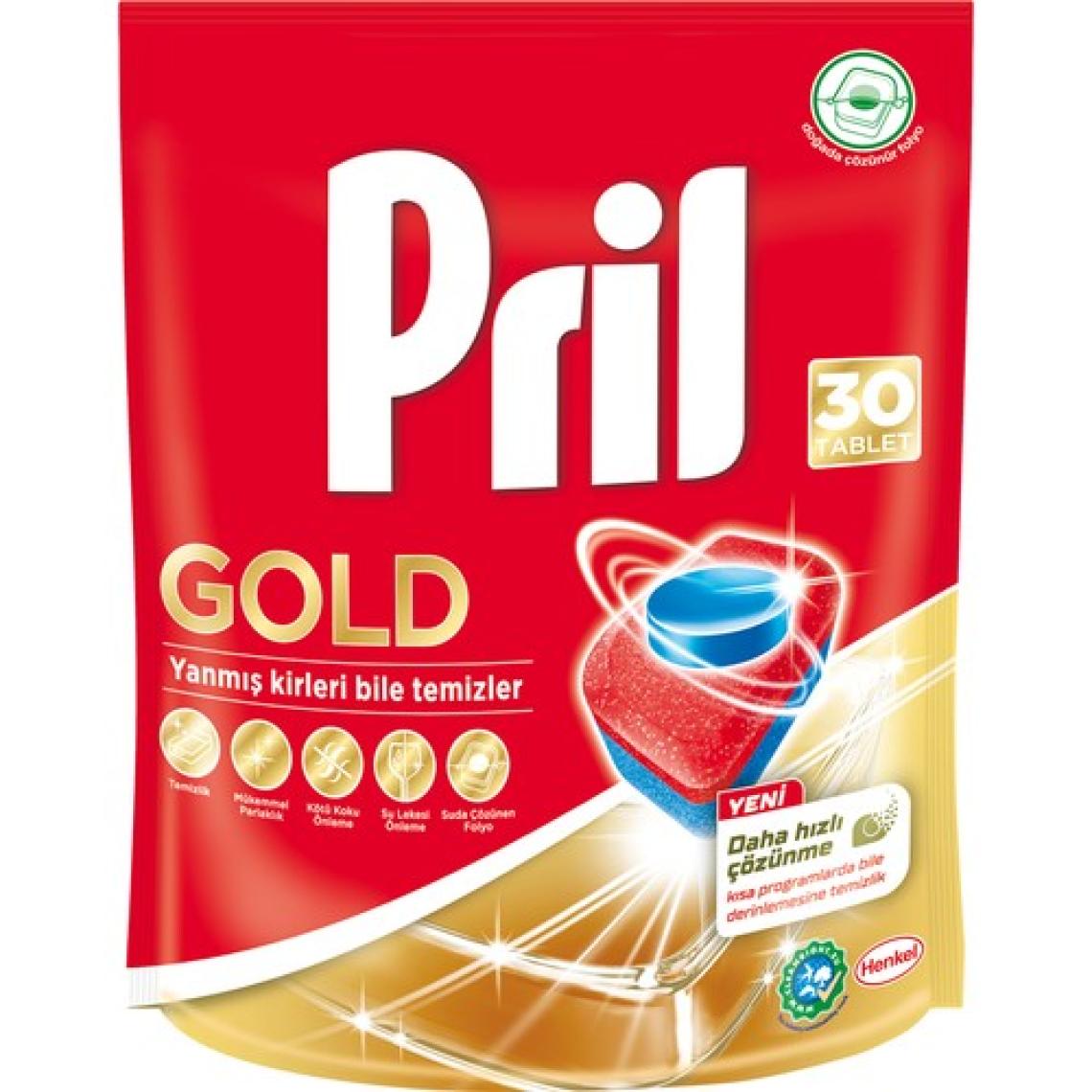Pril Gold 30 Yıkama Bulaşık Makinesi Deterjanı Tableti