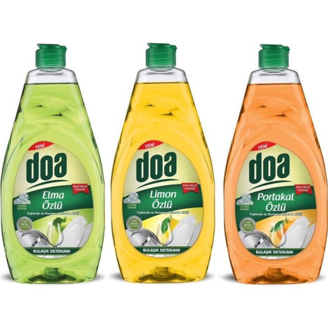 Doa Bulaşik Temizleyici 750   ml 3'lü (Elma-'limon-Portakal)