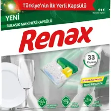 Renax Bulaşık Makinesi Kapsülü Hepsi Bir Arada 33 Lü