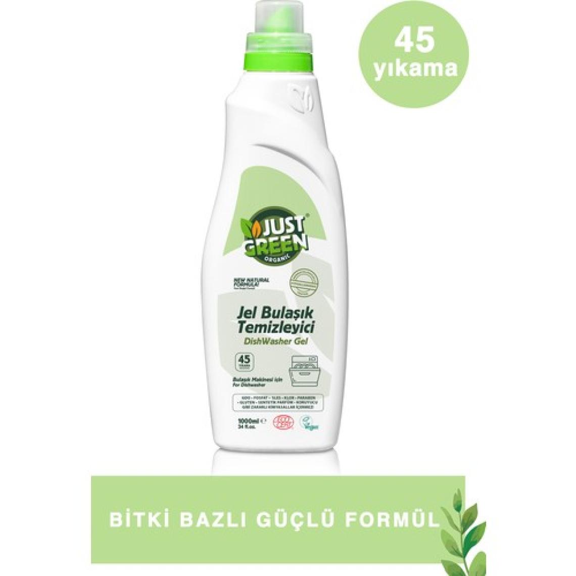 Just Green Organic Bulaşık Makinesi Jeli 45 Yıkama 1000ml
