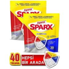 Asperox Sparx Bulaşık Makinesi Kapsülü 20'li x 2 Paket (40 Yıkama)