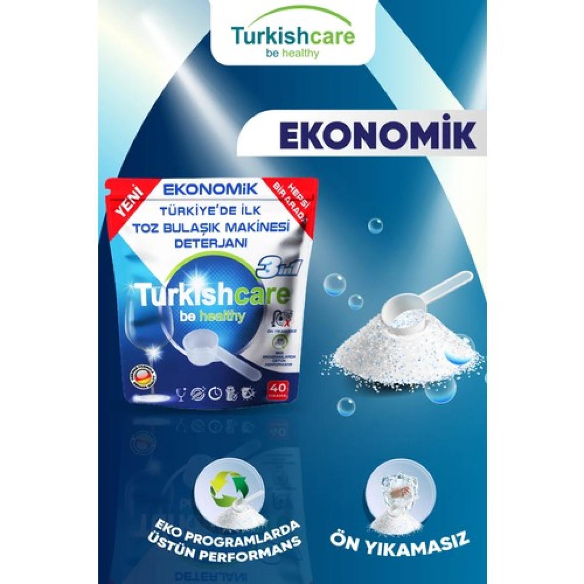 Ekonomik Hepsi Bir Arada Bulaşık Makinesi Tablet Deterjanı Toz 40 Yıkama