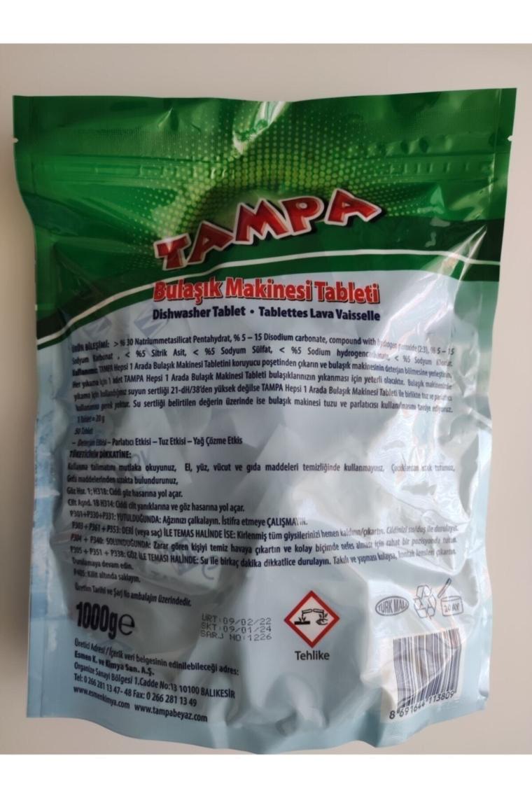 Tampa Bulaşık Makinesi Tableti Hepsi Bir Arada 3 Paket