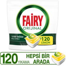 Fairy Hepsi Bir Arada Bulaşık Makinesi Deterjanı Tableti / Kapsülü Limon Kokulu 120 Yıkama