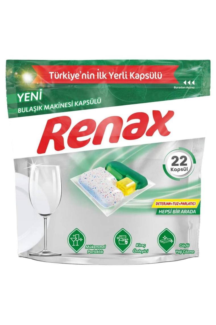 Renax Bulaşık Makinesi Kapsülü Hepsi Bir Arada 22 Li