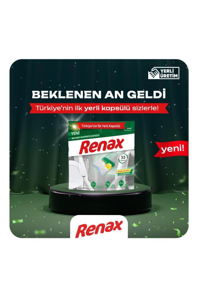 RENAX Bulaşık Makinesi Kapsülü Hepsi Bir Arada 44 Lü