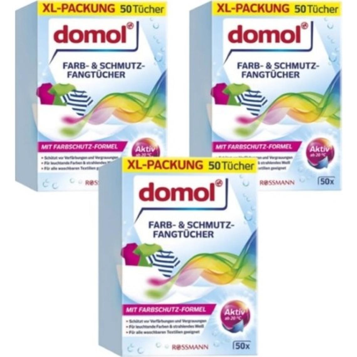 Domol Renk Ayırıcı Mendil Çamaşır Makinesi Için 50'li x 3 Paket (150 Adet)