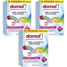 Domol Renk Ayırıcı Mendil Çamaşır Makinesi Için 50'li x 3 Paket (150 Adet)