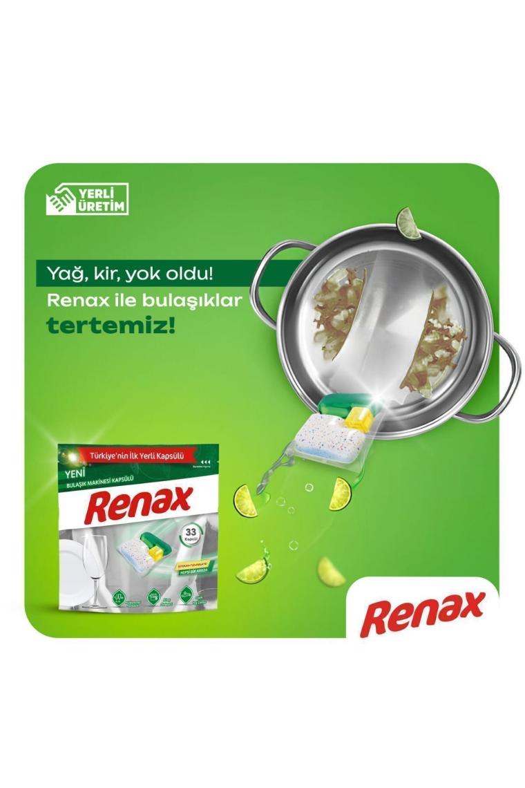 Renax Bulaşık Makinesi Kapsülü Hepsi Bir Arada 22 Li - 6 Paket