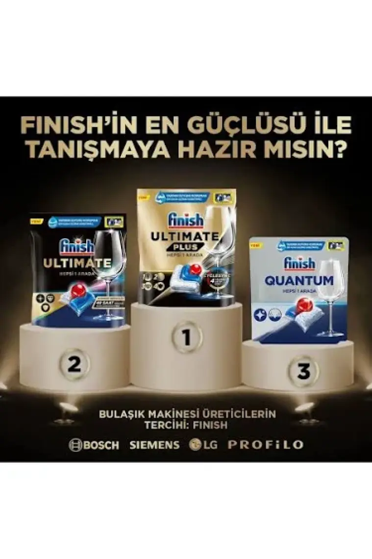 Finish Quantum Ultimate Bulaşık Makinesi Deterjanı Tableti / Kapsülü 40 Yıkama