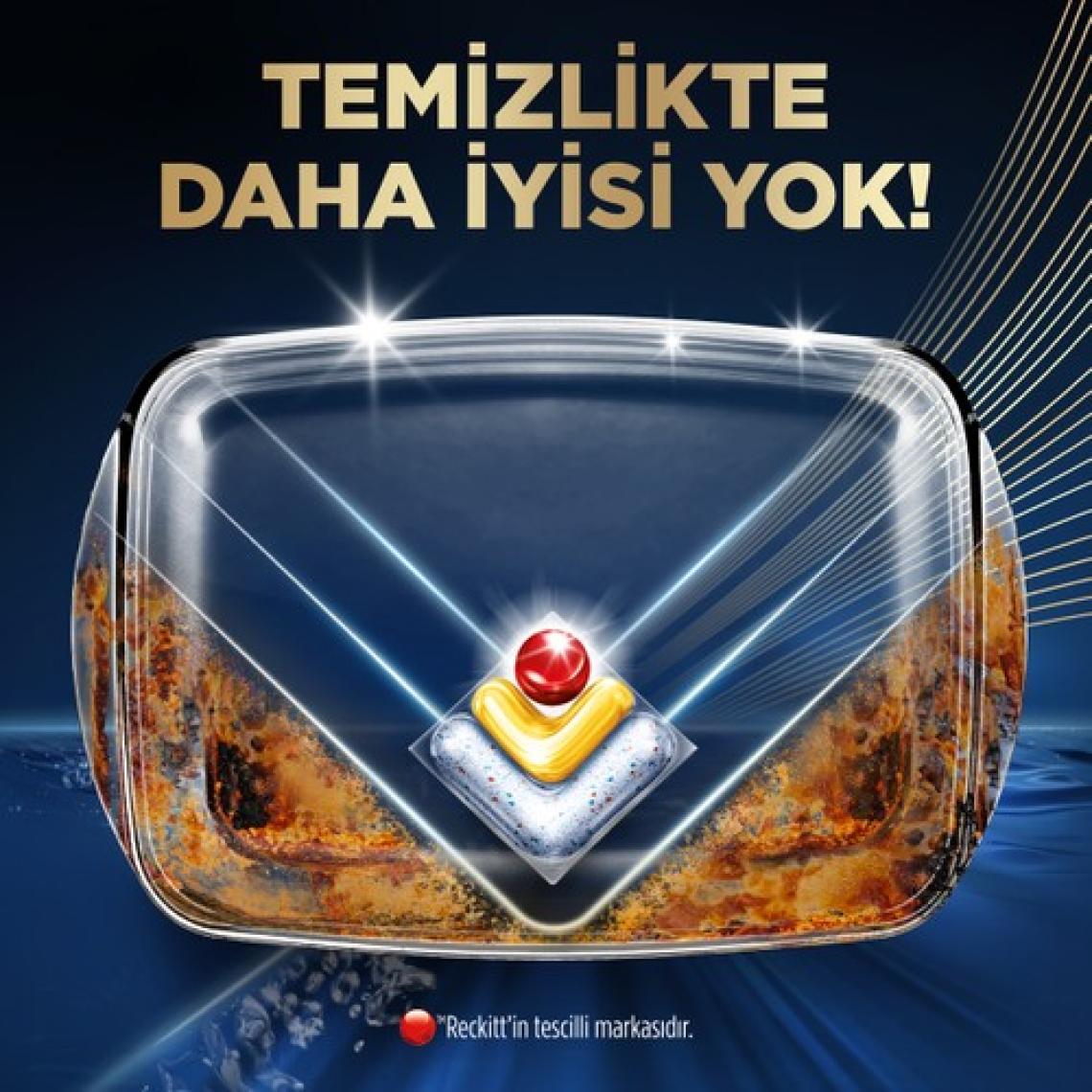 Finish Ultimate Plus Hepsi Bir Arada Limon Ferahlığı 60 Kapsül Bulaşık Makinesi Deterjanı Tableti