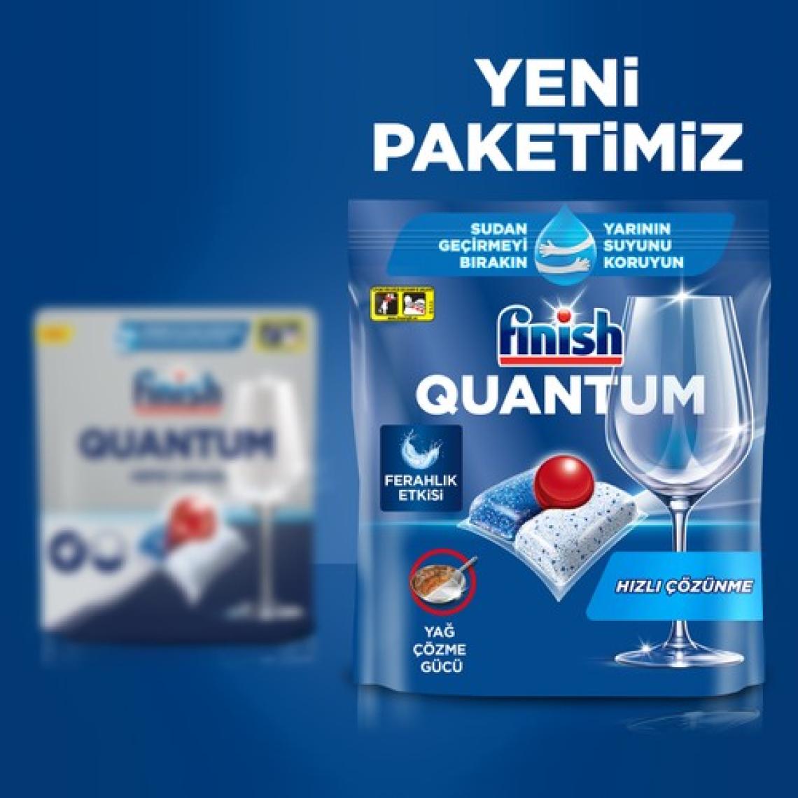 Finish Quantum 60 Kapsül Bulaşık Makinesi Deterjanı Tableti