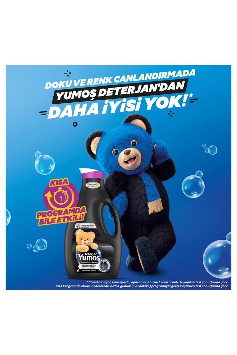 Yumoş Siyah ve Koyu Renkli Giysiler için Sıvı Deterjan 42 Yıkama 2.52 lt