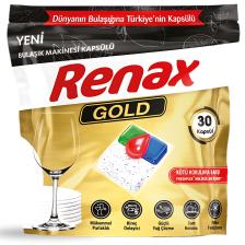 Renax Gold Bulaşık Makinesi Kapsülü Hepsi Bir Arada 30 Lu