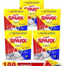 Asperox Sparx Bulaşık Makinesi Kapsülü 20'li x 5 Paket (100 Yıkama)
