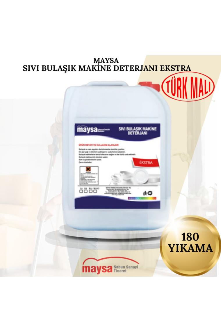 Maysa Ev Tipi Sıvı Bulaşık Makine Deterjanı İkisi Birarada 4 LT. (180 Yıkama) (Bulaşık Deterjanı + Parlatıcı)