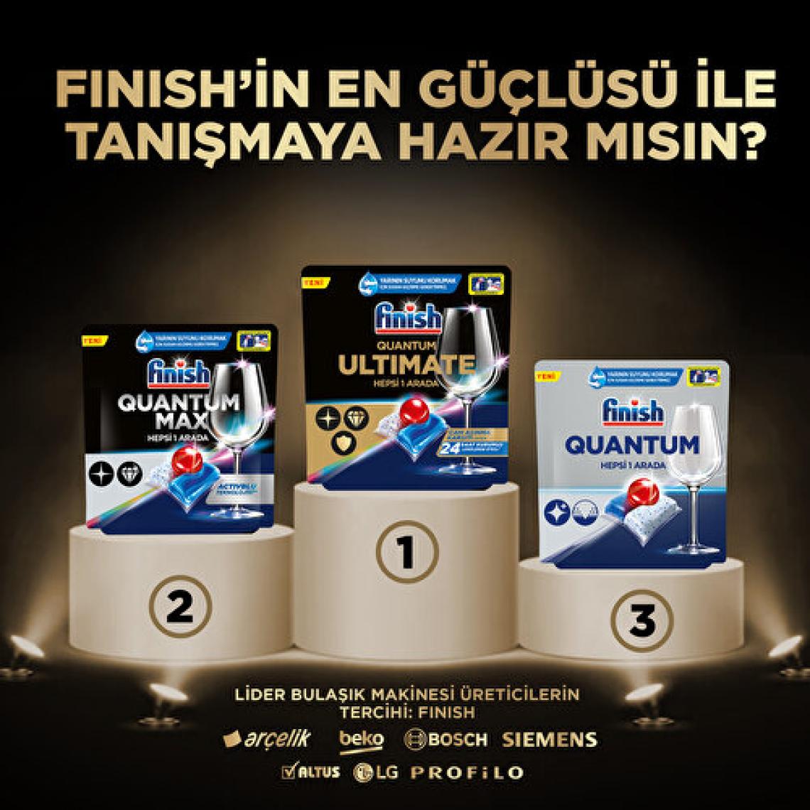 Finish Quantum Ultimate 120 Kapsül  Bulaşık Makinesi Deterjanı Tableti (60X2)