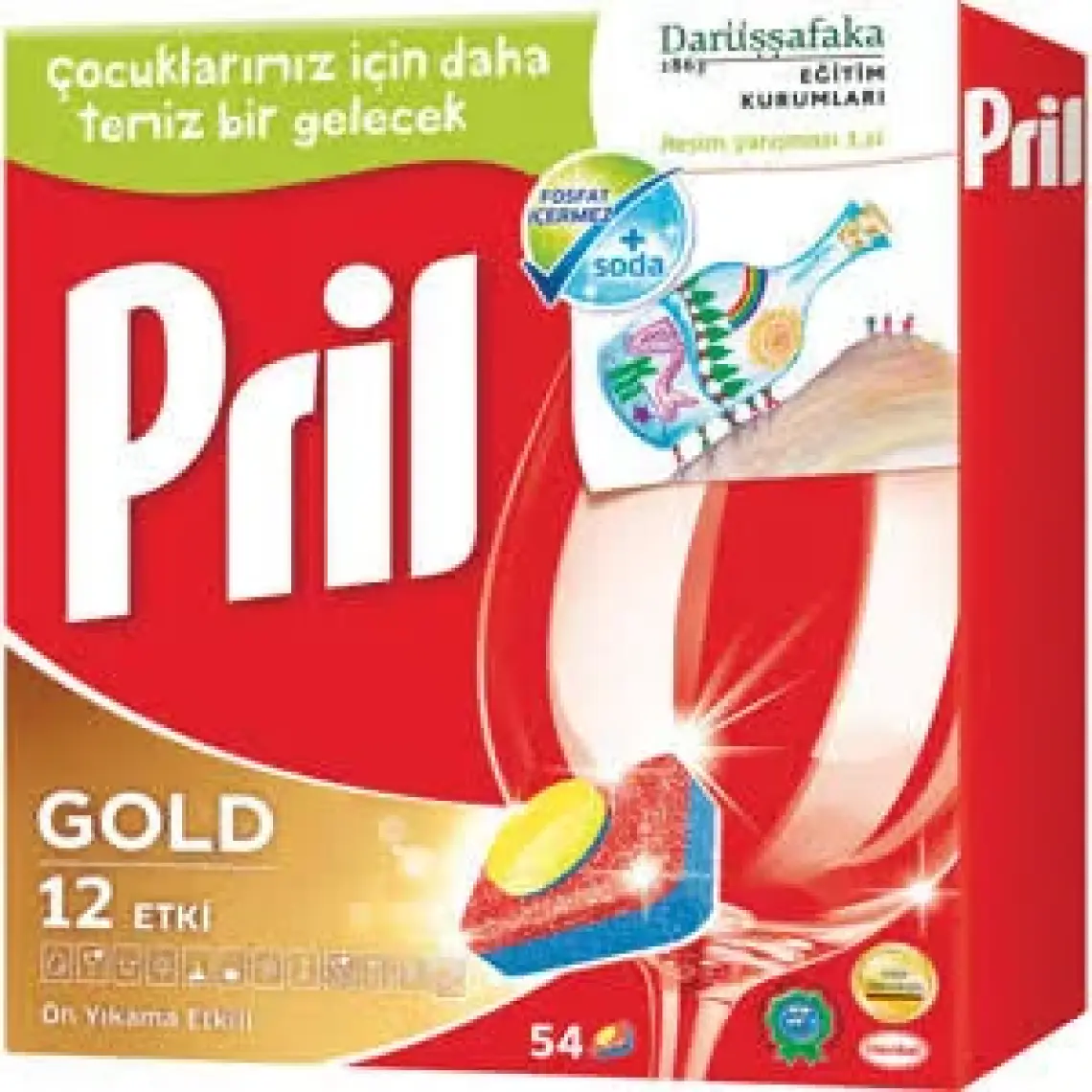 Pril Gold 54 Yıkama Bulaşık Makinesi Deterjanı Kapsülü