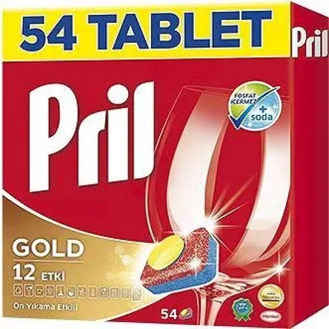 Pril Gold 54 Yıkama Bulaşık Makinesi Deterjanı Kapsülü
