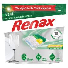 Renax Bulaşık Makinesi Kapsülü Hepsi Bir Arada 10 Lu