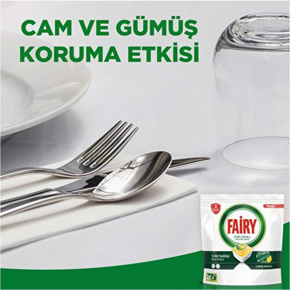 Fairy Hepsi Bir Arada Limon Bulaşık Makinesi Tableti 100'lü