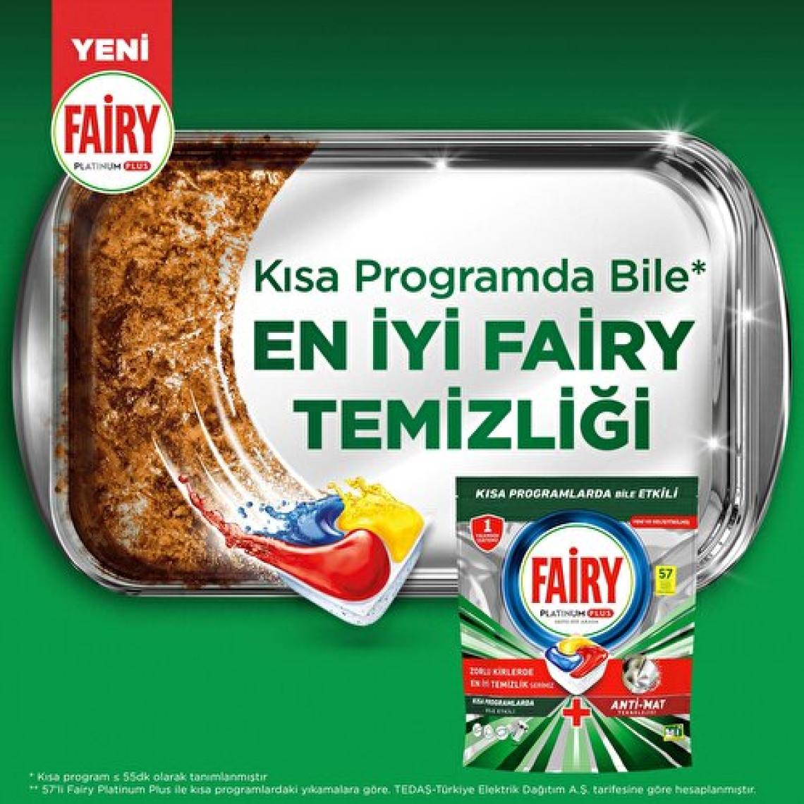 Fairy Platinum Plus Bulaşık Makinesi Deterjanı Kapsülü / Tableti; 40 Yıkama Limon Kokulu