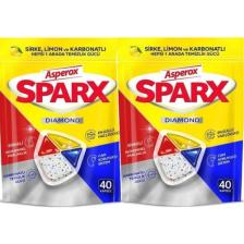 Asperox Sparx Diamond Bulaşık Makinesi Kapsülü 40'lı x 2 Adet