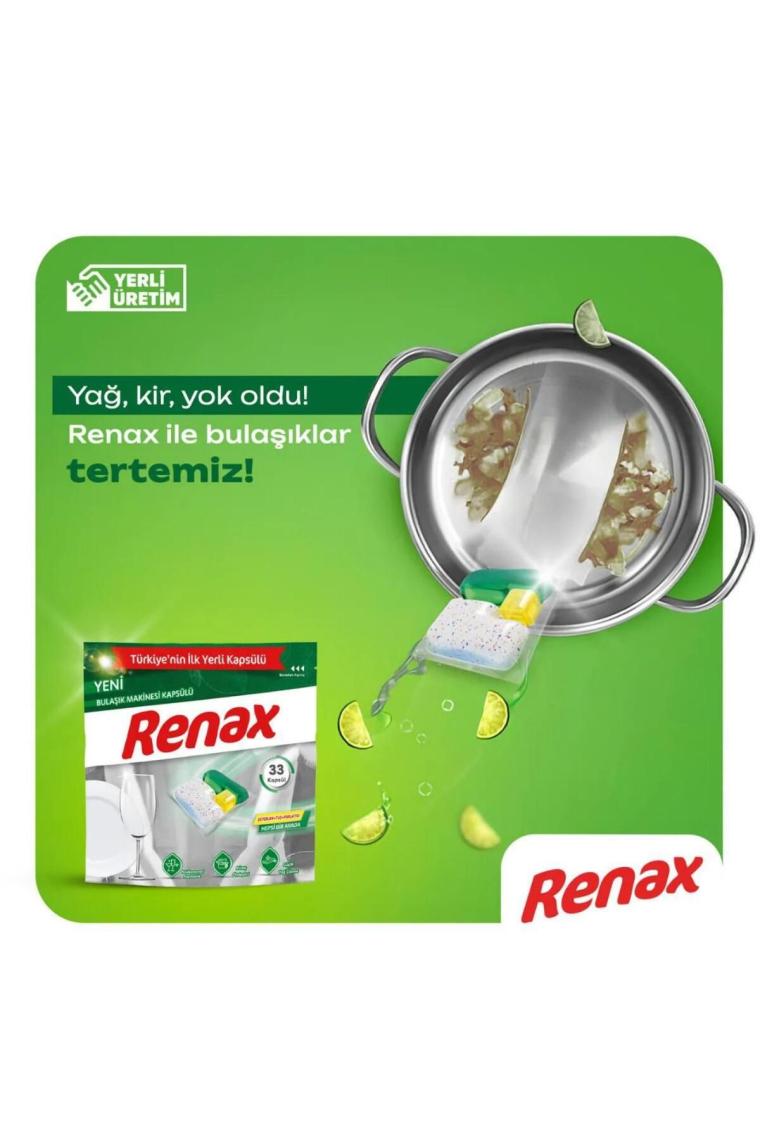 Renax Bulaşık Makinesi Kapsülü Hepsi Bir Arada 22 Li