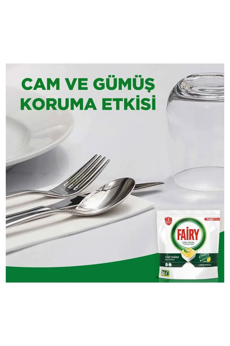 Fairy Hepsi Bir Arada Bulaşık Makinesi Deterjanı Tableti / Kapsülü Limon Kokulu 140 Yıkama