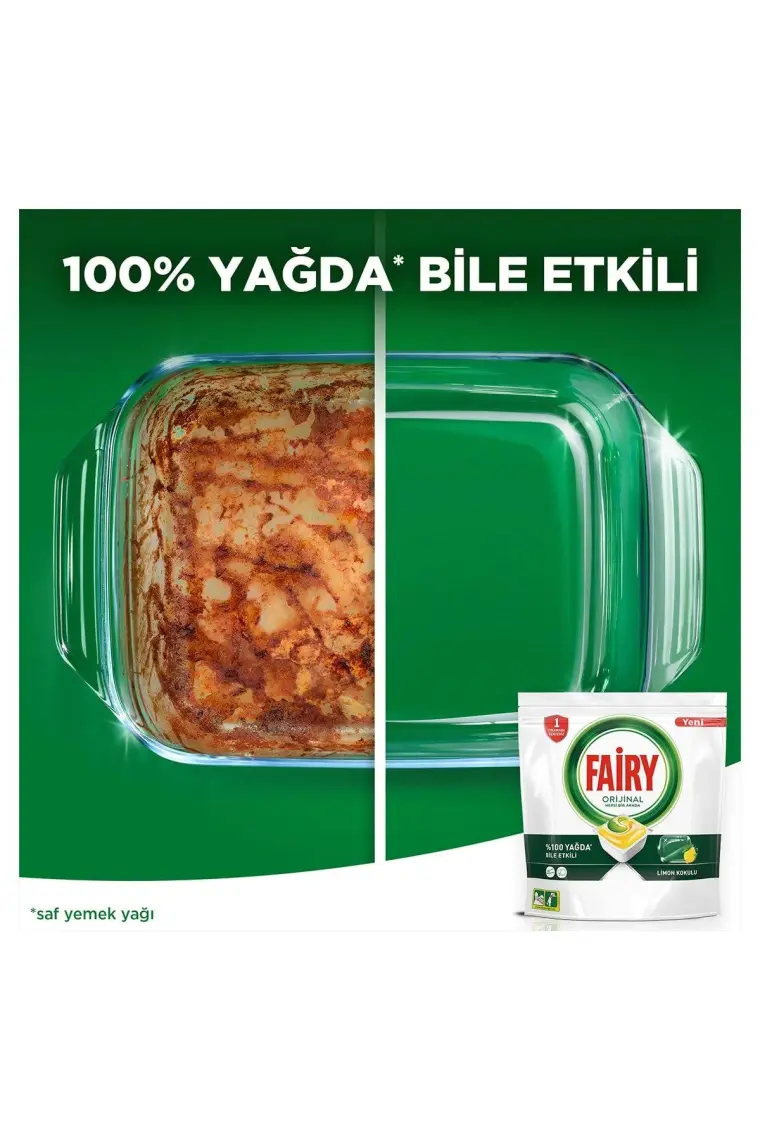 Fairy Hepsi Bir Arada Bulaşık Makinesi Deterjanı Tableti / Kapsülü Limon Kokulu 140 Yıkama
