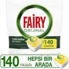 Fairy Hepsi Bir Arada Bulaşık Makinesi Deterjanı Tableti / Kapsülü Limon Kokulu 140 Yıkama