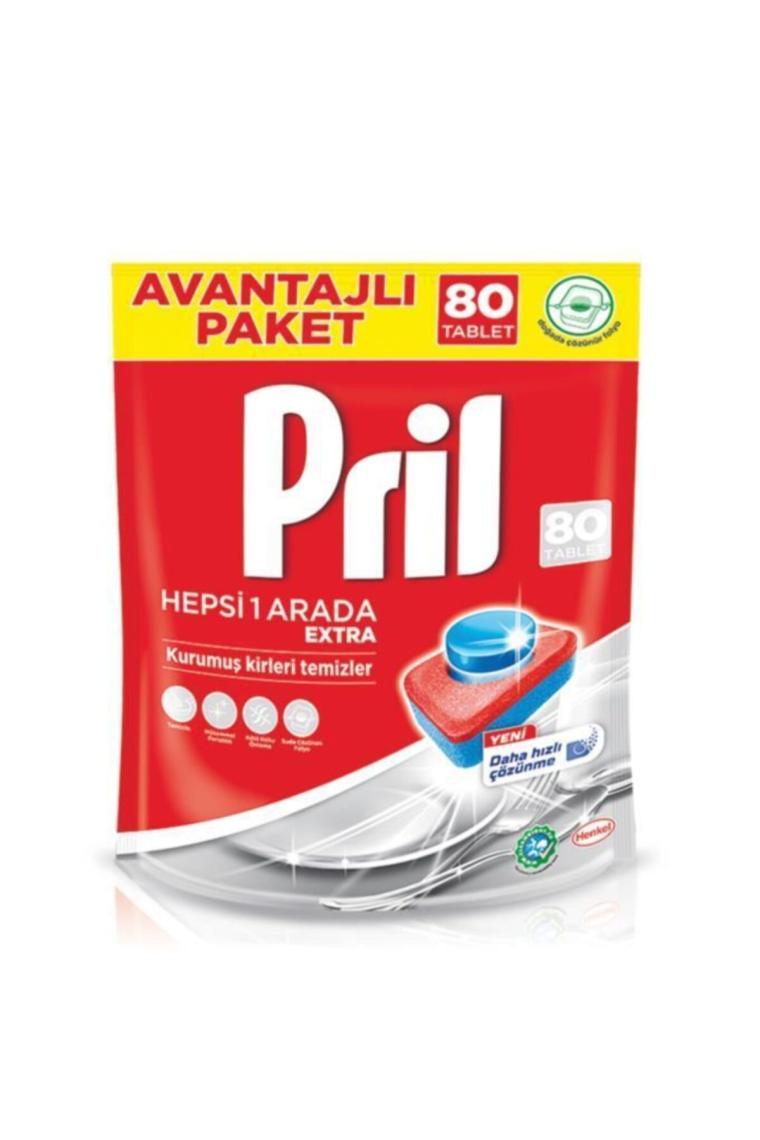 Hepsi Bir Arada Extra 80 Yıkama Bulaşık Makinesi Deterjanı Tableti