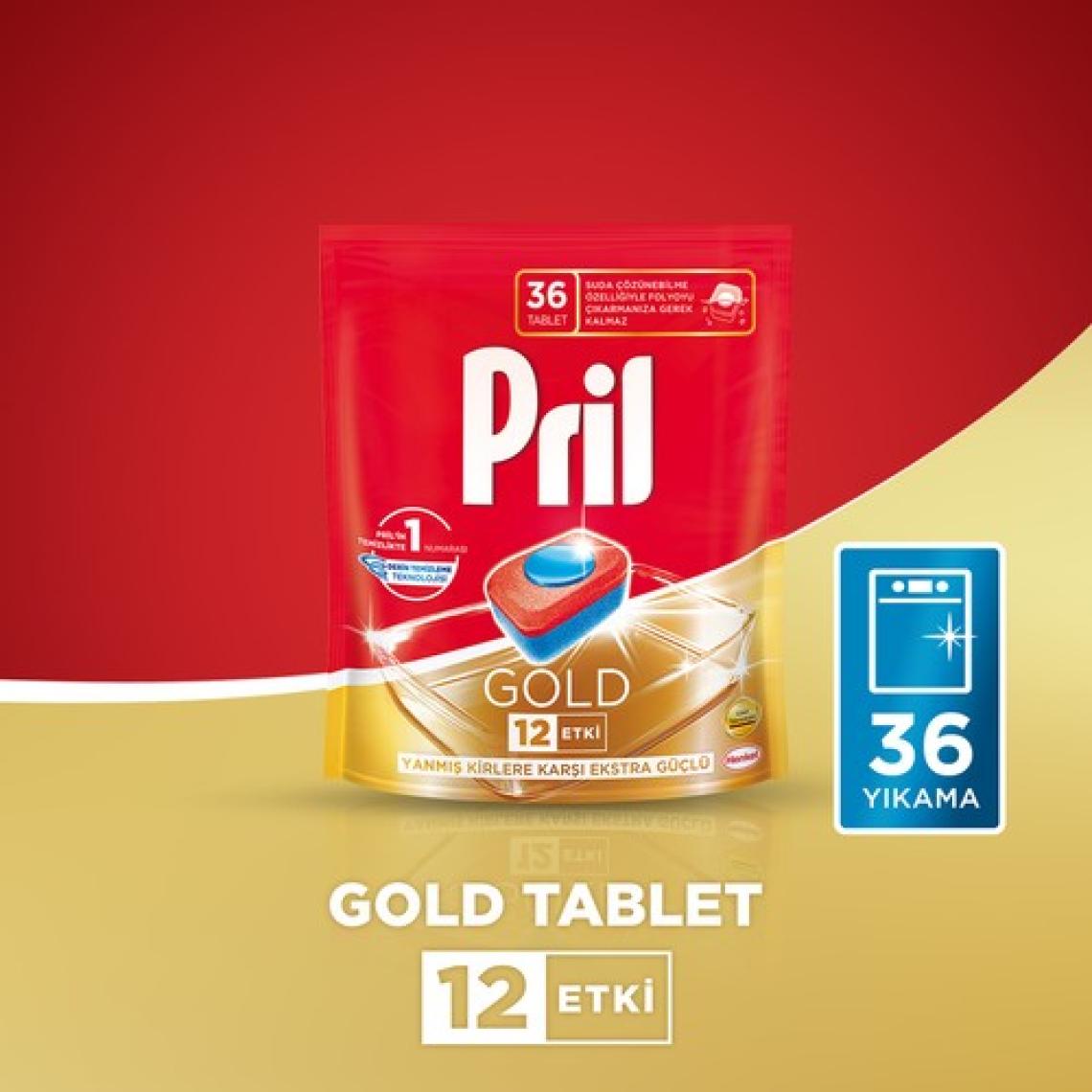Pril Gold Bulaşık Makinesi Tableti 36'lı