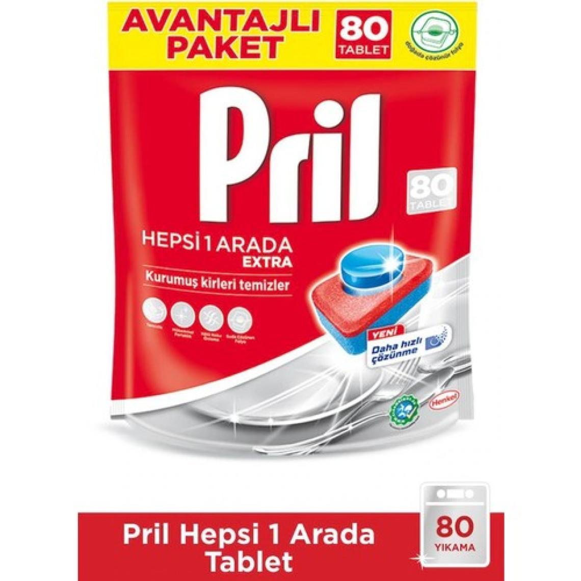 Pril Hepsi 1 Arada Bulaşık Makinesi Tableti - 80 Adet