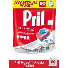 Pril Hepsi 1 Arada Bulaşık Makinesi Tableti - 80 Adet