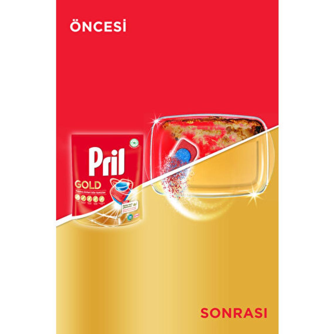 Pril Gold 30 Yıkama Bulaşık Makinesi Deterjanı Tableti