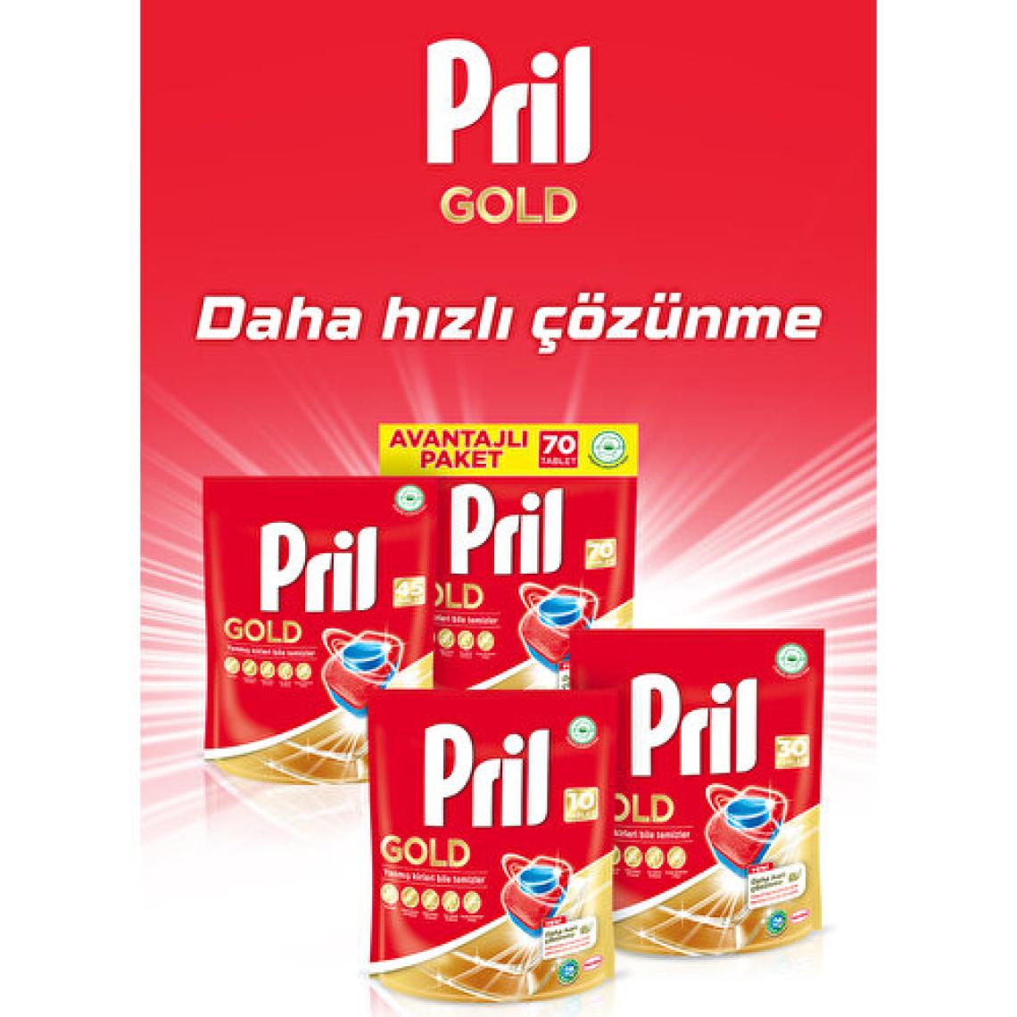 Pril Gold 30 Yıkama Bulaşık Makinesi Deterjanı Tableti