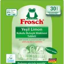 Frosch Yeşil Limon Kokulu Bulaşık Makinesi Tableti 30 yıkama
