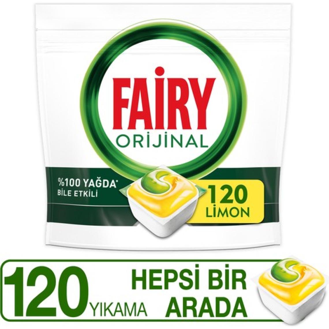Fairy Hepsi Bir Arada Limon Bulaşık Makinesi Tableti 120'li