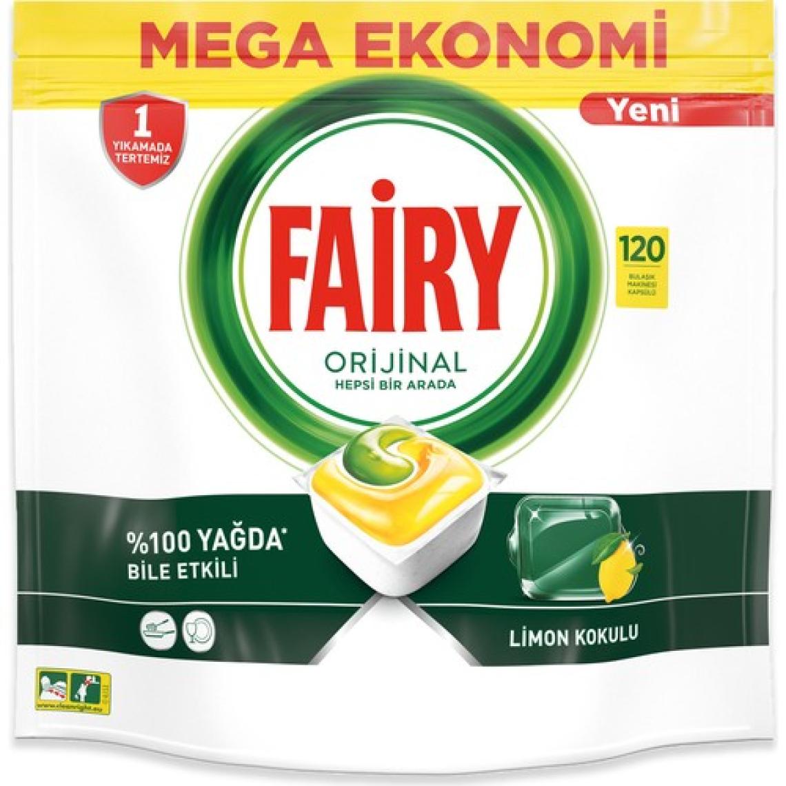 Fairy Hepsi Bir Arada Limon Bulaşık Makinesi Tableti 120'li