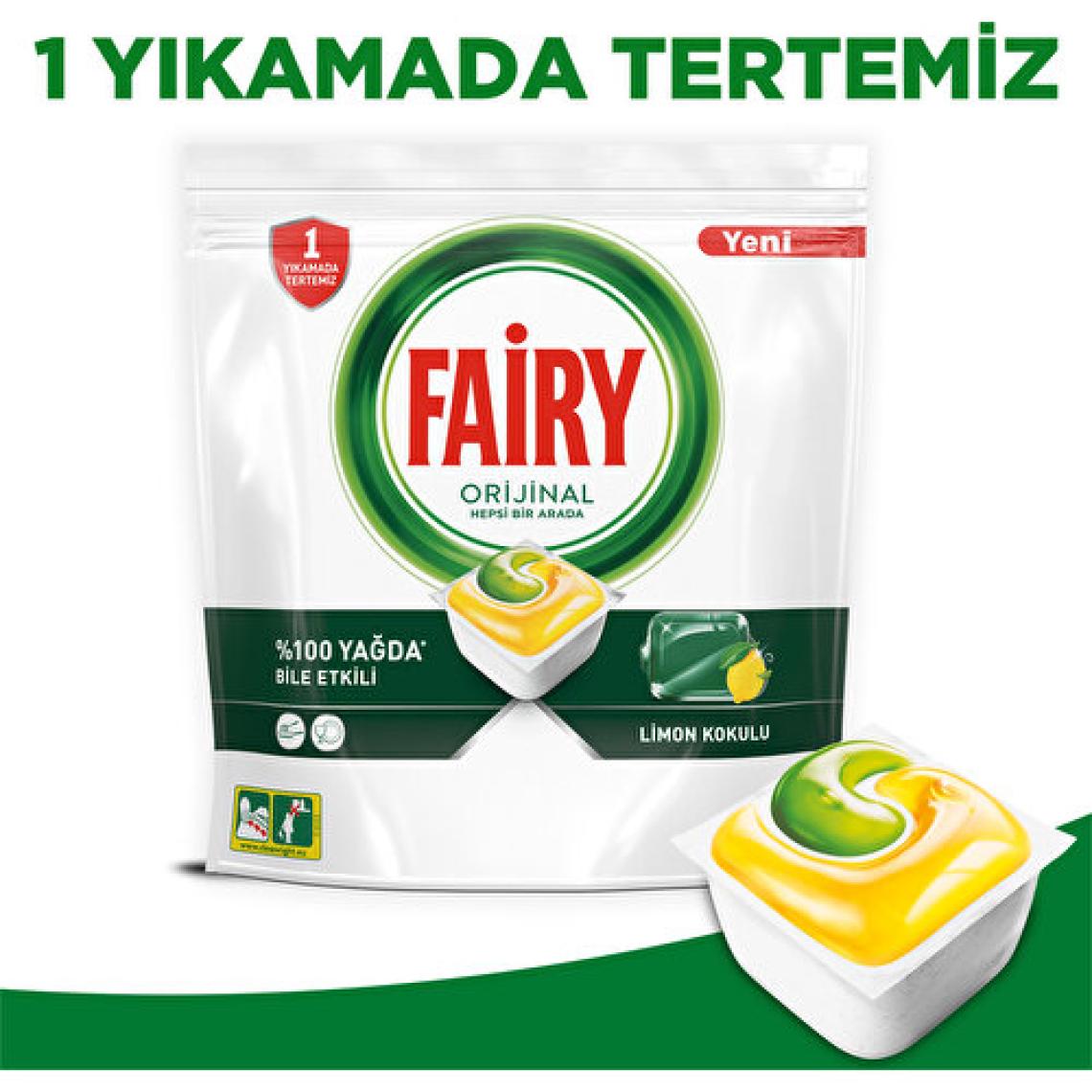 Fairy Hepsi Bir Arada Limon Bulaşık Makinesi Tableti 120'li