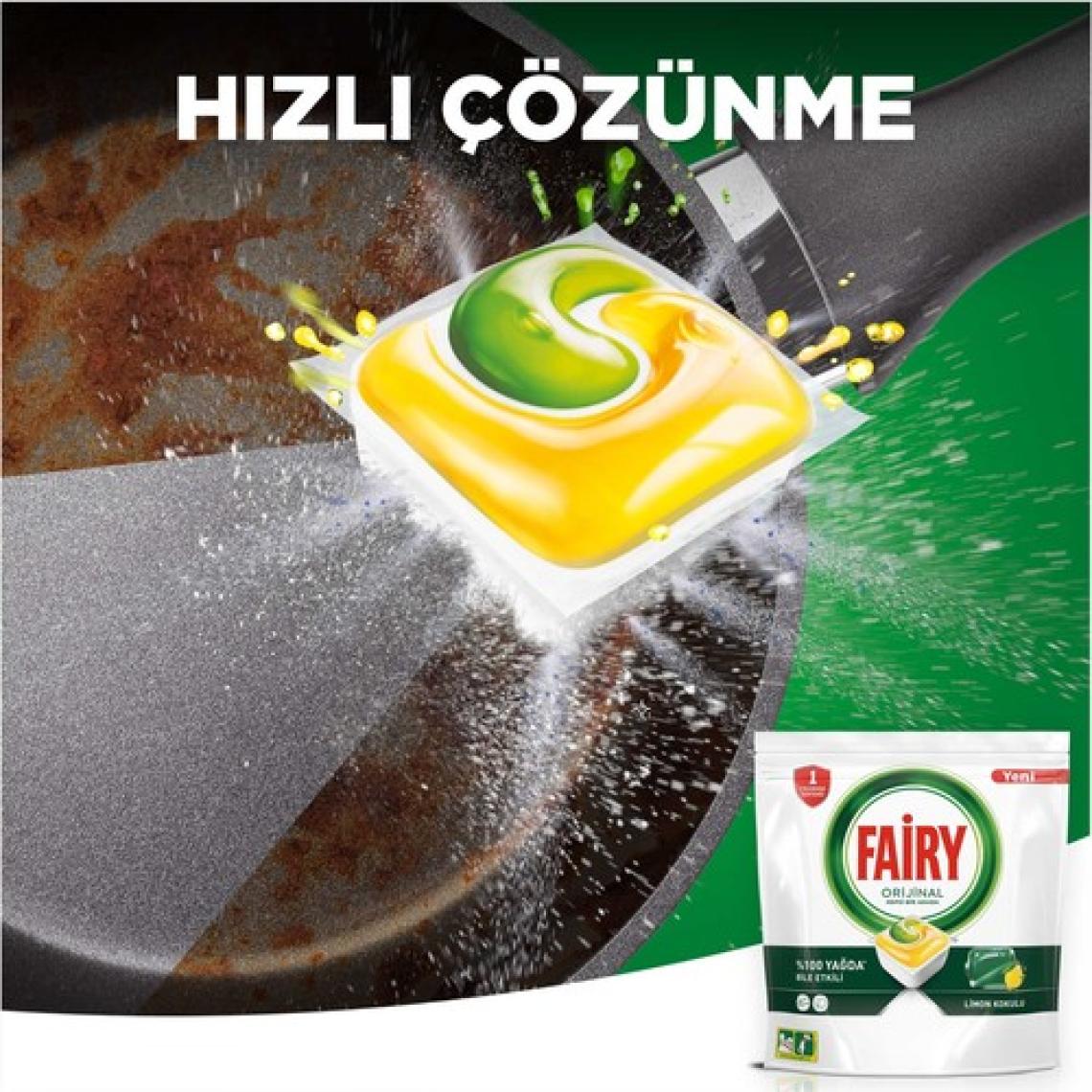 Fairy Hepsi Bir Arada Limon Bulaşık Makinesi Tableti 120'li