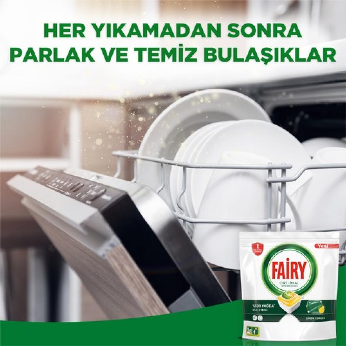 Fairy Hepsi Bir Arada Limon Bulaşık Makinesi Tableti 120'li
