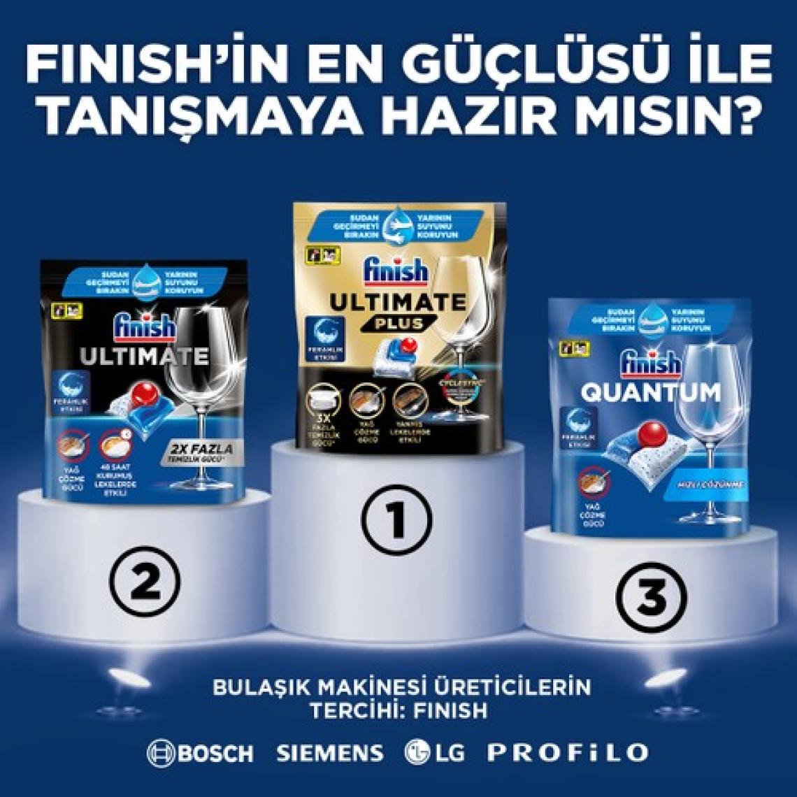 Finish Quantum 80 Kapsül Bulaşık Makinesi Deterjanı Tableti