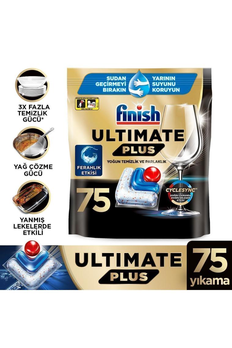 Ultimate Plus Hepsi Bir Arada Bulaşık Makinesi Deterjanı Kapsül Tablet 75 Adet