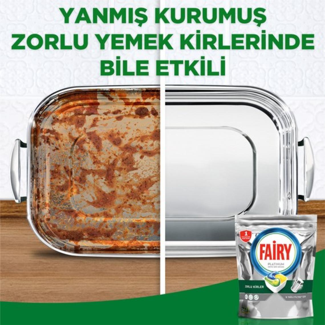 Fairy Platinum Limon Bulaşık Makinesi Tableti 72'li