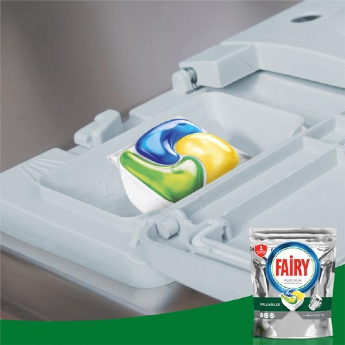 Fairy Platinum Limon Bulaşık Makinesi Tableti 72'li