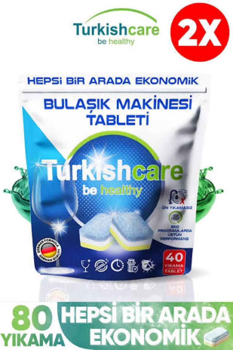 2 Paket Premium Ekonomik Bulaşık Deterjanı 80 Tablet